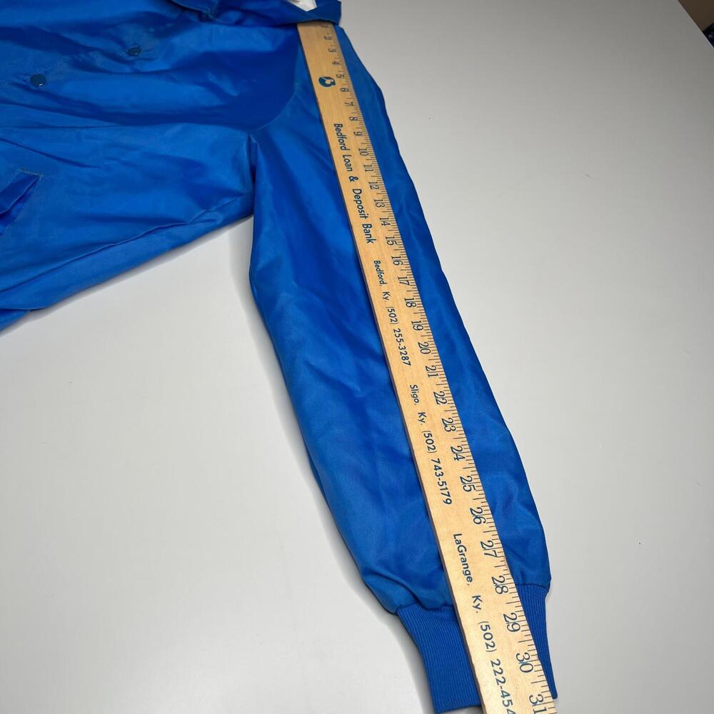 Vintage 80s 90s WestArk Coaches Jacket Blue USA Made Nylon Lined Men’s Small - Picture 2 of 8